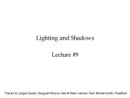 Lighting and Shadows