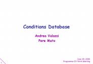 Conditions Database