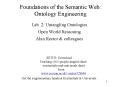 Foundations of the Semantic Web: Ontology Engineering PowerPoint PPT Presentation