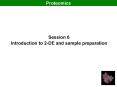 Introduction to 2DE and sample preparation PowerPoint PPT Presentation