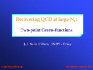 Recovering QCD at large NC: Twopoint Greenfunctions