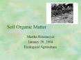 Soil Organic Matter PowerPoint PPT Presentation