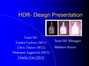 HDR Design Presentation