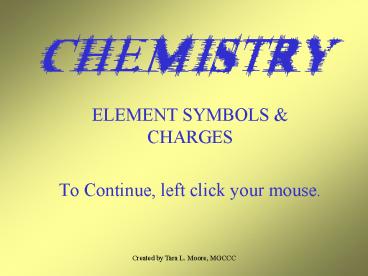 CHEMISTRY