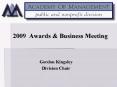 2009 Awards PowerPoint PPT Presentation