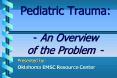 Pediatric Trauma: An Overview of the Problem PowerPoint PPT Presentation