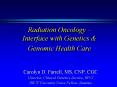 Radiation Oncology Interface with Genetics PowerPoint PPT Presentation