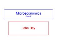 Microeconomics Corso E