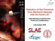 Detection of GeV Emission from Starburst Galaxies with the Fermi LAT
