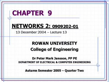 NETWORKS 2: 090920201