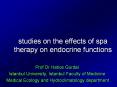 studies on the effects of spa therapy on endocrine functions PowerPoint PPT Presentation