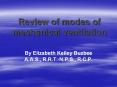 Review of modes of mechanical ventilation PowerPoint PPT Presentation