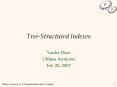 TreeStructured Indexes PowerPoint PPT Presentation