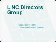 LINC Directors Group PowerPoint PPT Presentation