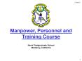 Manpower, Personnel and Training Course PowerPoint PPT Presentation