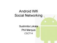 Android Wifi Social Networking