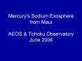 Mercurys Sodium Exosphere from Maui AEOS PowerPoint PPT Presentation