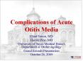 Complications of Acute Otitis Media PowerPoint PPT Presentation