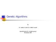 Genetic Algorithms