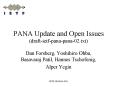 PANA Update and Open Issues (draft-ietf-pana-pana-02.txt) PowerPoint PPT Presentation