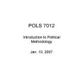 POLS 7012 PowerPoint PPT Presentation
