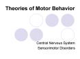 Theories of Motor Behavior PowerPoint PPT Presentation