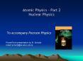 Atomic Physics  PowerPoint PPT Presentation