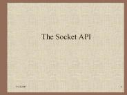 The Socket API
