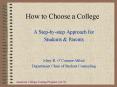 How to Choose a College PowerPoint PPT Presentation