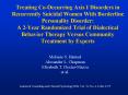 Treating Co-Occurring Axis I Disorders in Recurrently Suicidal Women With Borderline Personality Disorder: A 2-Year Randomized Trial of Dialectical Behavior Therapy Versus Community Treatment by Experts PowerPoint PPT Presentation