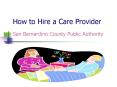 How to Hire a Care Provider PowerPoint PPT Presentation