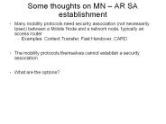 Some thoughts on MN 