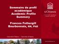 Sommaire de profil acad PowerPoint PPT Presentation