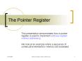 The Pointer Register PowerPoint PPT Presentation