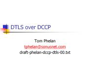 DTLS over DCCP