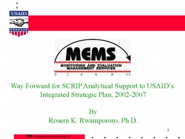 MSI Management Systems International