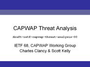 CAPWAP Threat Analysis