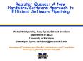 Register Queues: A New HardwareSoftware Approach to Efficient Software Pipelining PowerPoint PPT Presentation