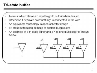 microinstruction format - micro programed control unit... PPT – A circuit which allows an input to go to output when desired ...