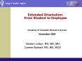 Extended Orientation: From Student to Employee PowerPoint PPT Presentation