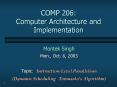 COMP 206: Computer Architecture and Implementation PowerPoint PPT Presentation