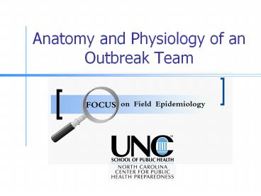 Anatomy and Physiology of an Outbreak Team