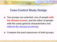 Case-Control Study Design