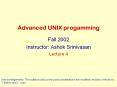 Advanced UNIX progamming PowerPoint PPT Presentation