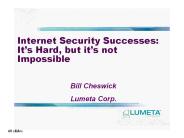 Internet Security Successes: It