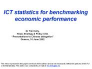 ICT statistics for benchmarking economic performance
