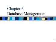 Chapter 3 Database Management