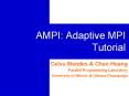 AMPI: Adaptive MPI Tutorial PowerPoint PPT Presentation