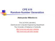 CPE 619 Random-Number Generation