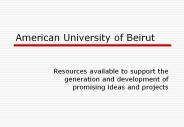 American University of Beirut
